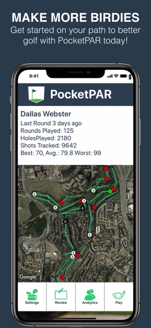 PocketPAR Golf GPS + Stats App