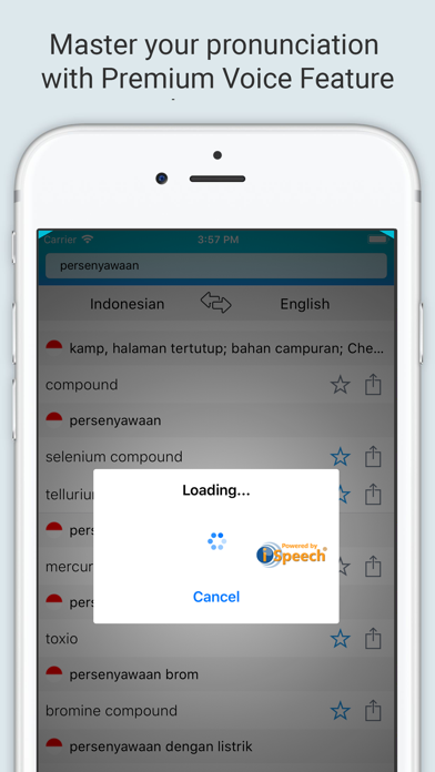 How to cancel & delete English Indonesian Dictionary+ from iphone & ipad 4