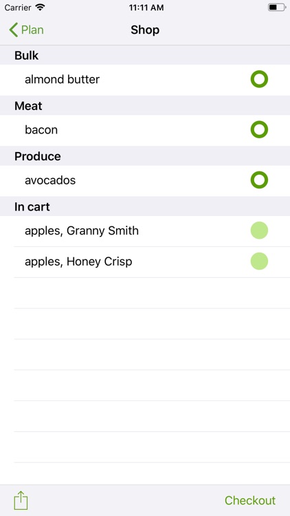 Quantified Groceries