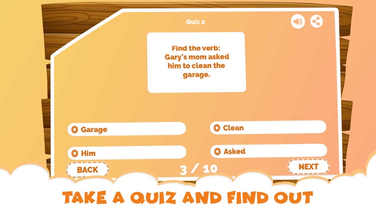 English Grammar Verb Quiz Game