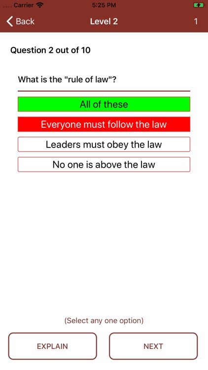 US Civics - Quiz screenshot-4