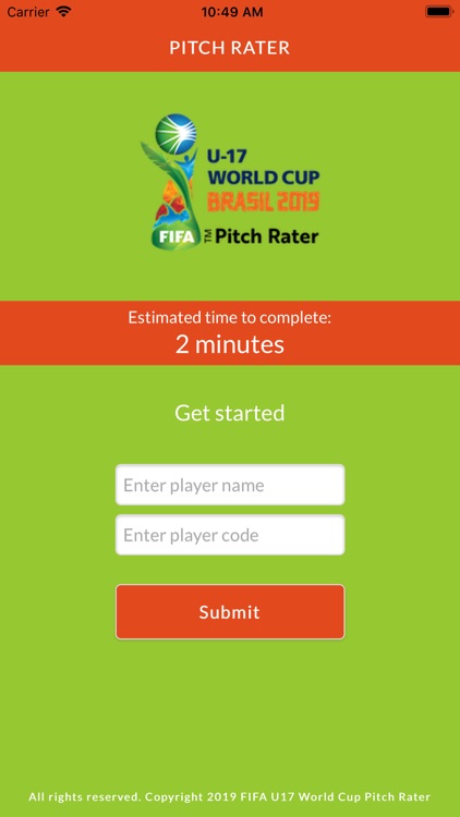 FIFA U17 World Cup Pitch Rater