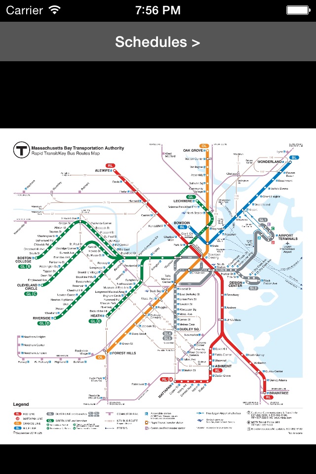 MBTA Boston T Transit Map screenshot 4