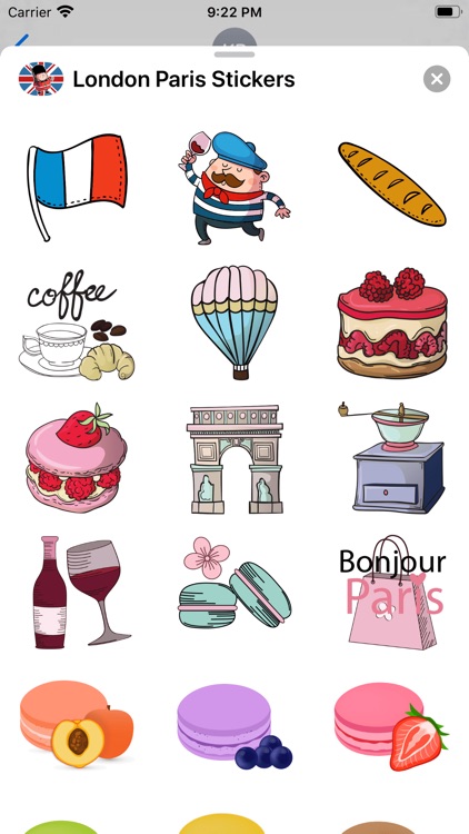 London Paris Stickers