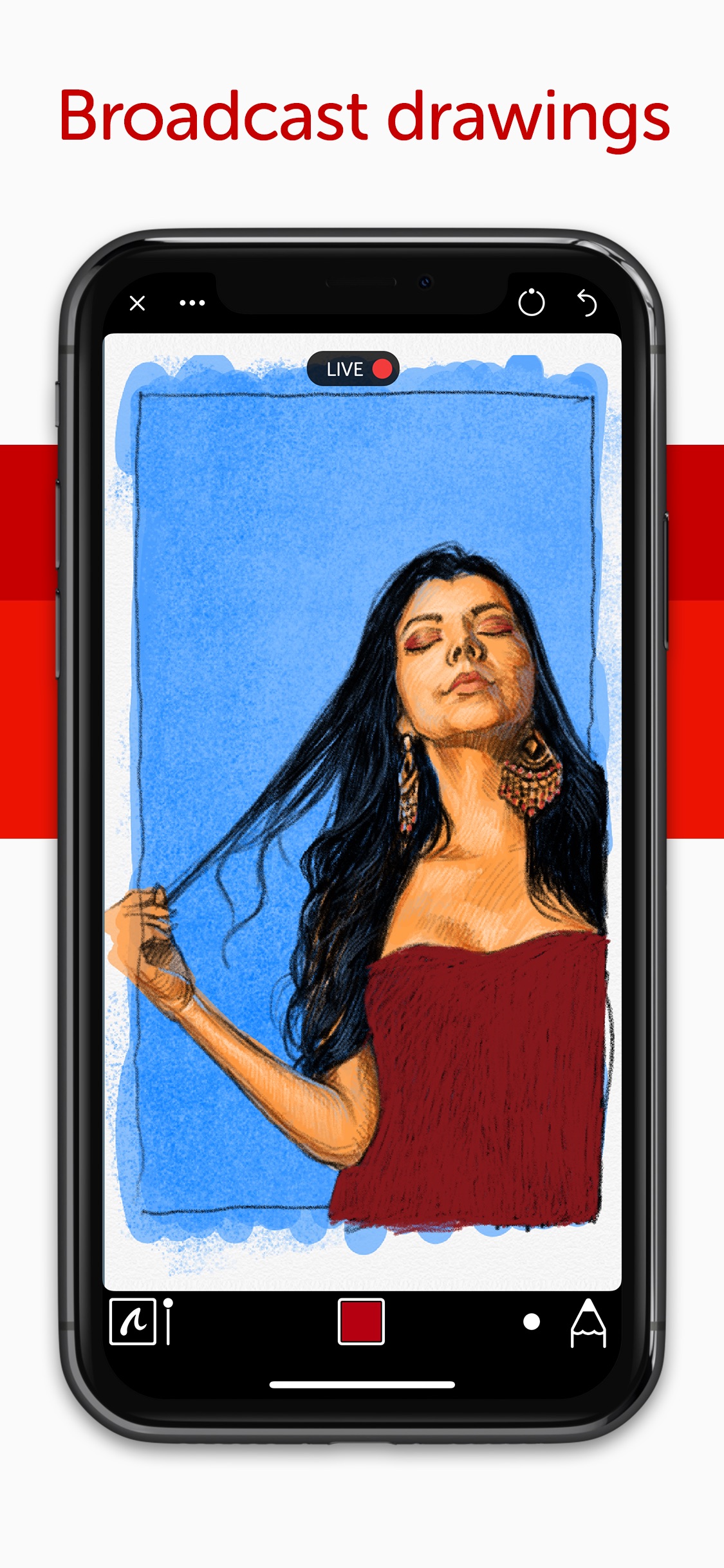 Screenshot do app Linea Sketch