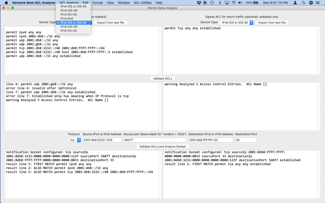 Network Mom ACL Analyzer