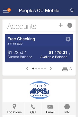 Peoples Credit Union Mobile screenshot 2