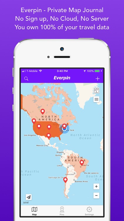 Everpin - Private Map Journal screenshot-0