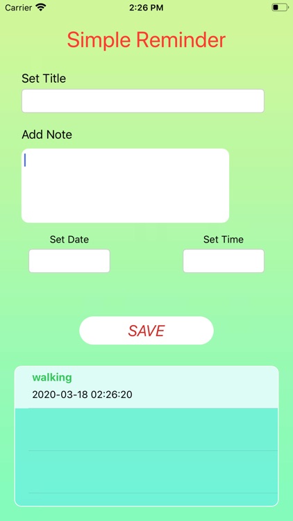 Pocket Task Reminder