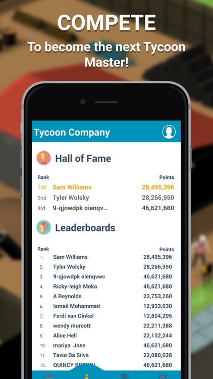 Tycoon Companion App