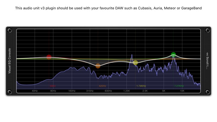 Visual EQ Console AUv3 Plugin