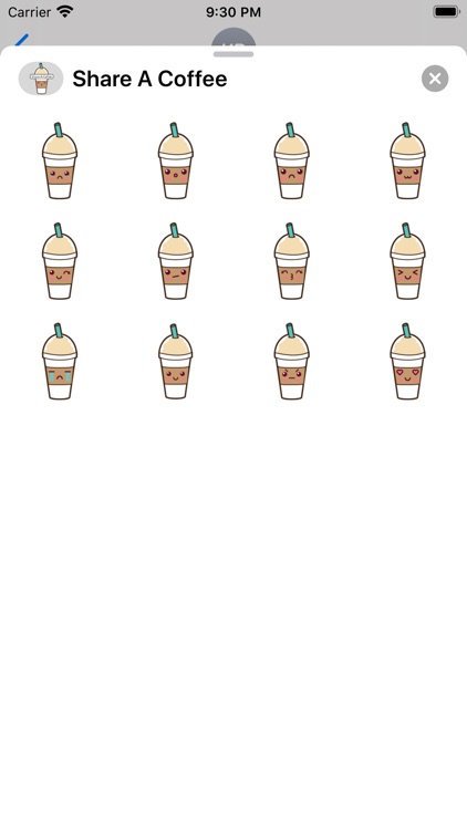 Share A Coffee Stickers