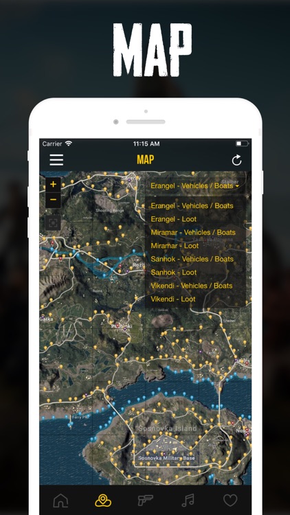 Map, Stickers & Stats for PUBG