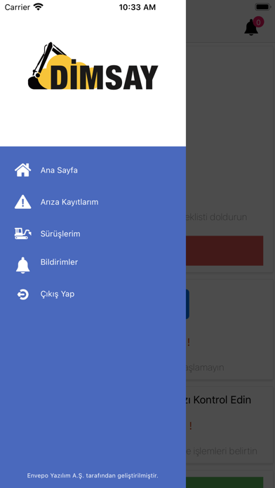 Dimsay İş Makinası Yönetim screenshot 3