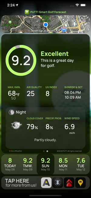 PUTT! Smart Golf Forecast(圖2)-速報App