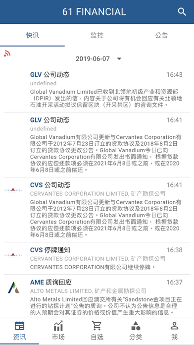 61澳股资讯平台 screenshot 2