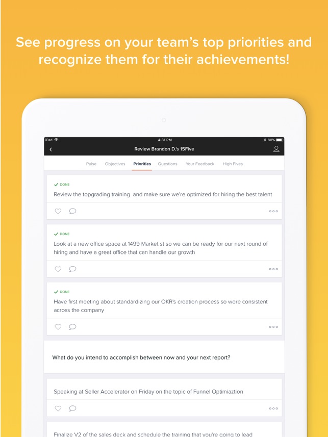15five on the app store 15five