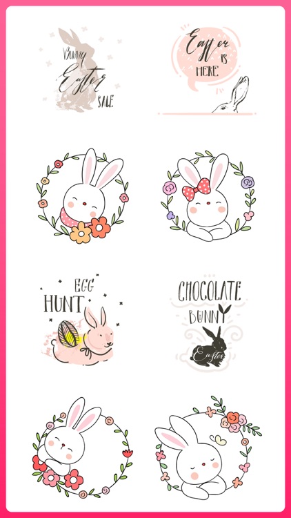 Easter Bunny Egg Hunt Sticker