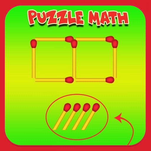 Math puzzle with matchsticks! Icon