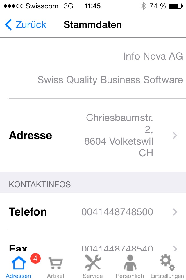 iFAS mobile screenshot 2