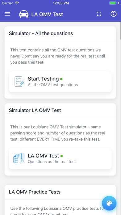 Louisiana OMV Permit Test screenshot 3