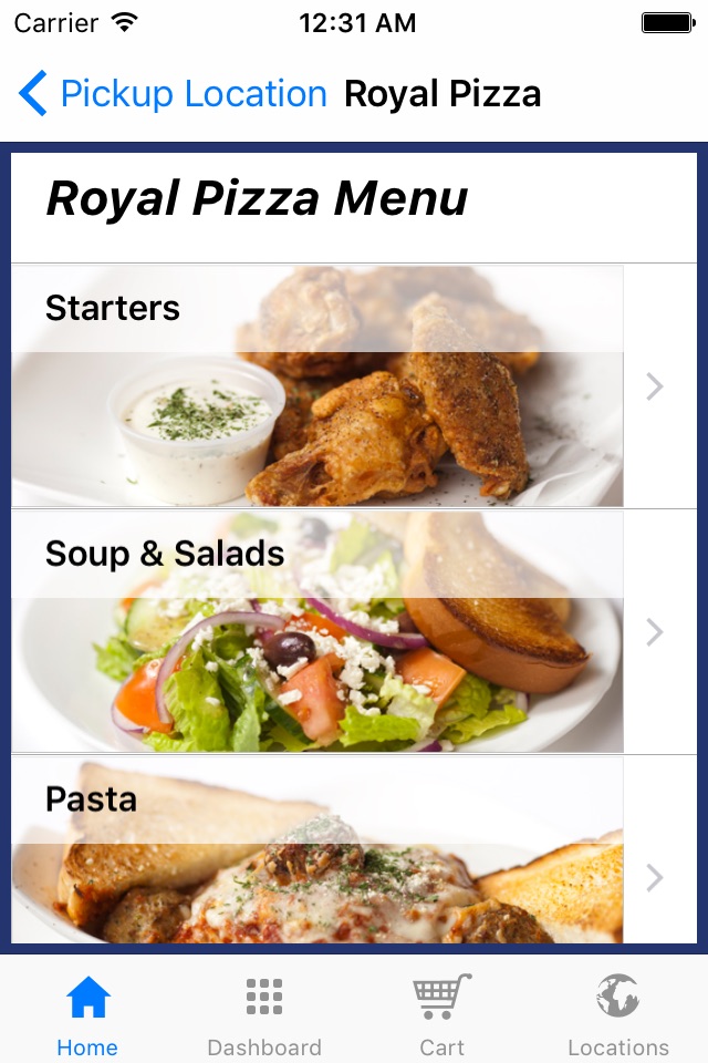 Royal Pizza screenshot 2