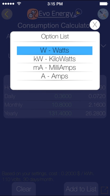 Evo Energy - Cost Calculator screenshot-4