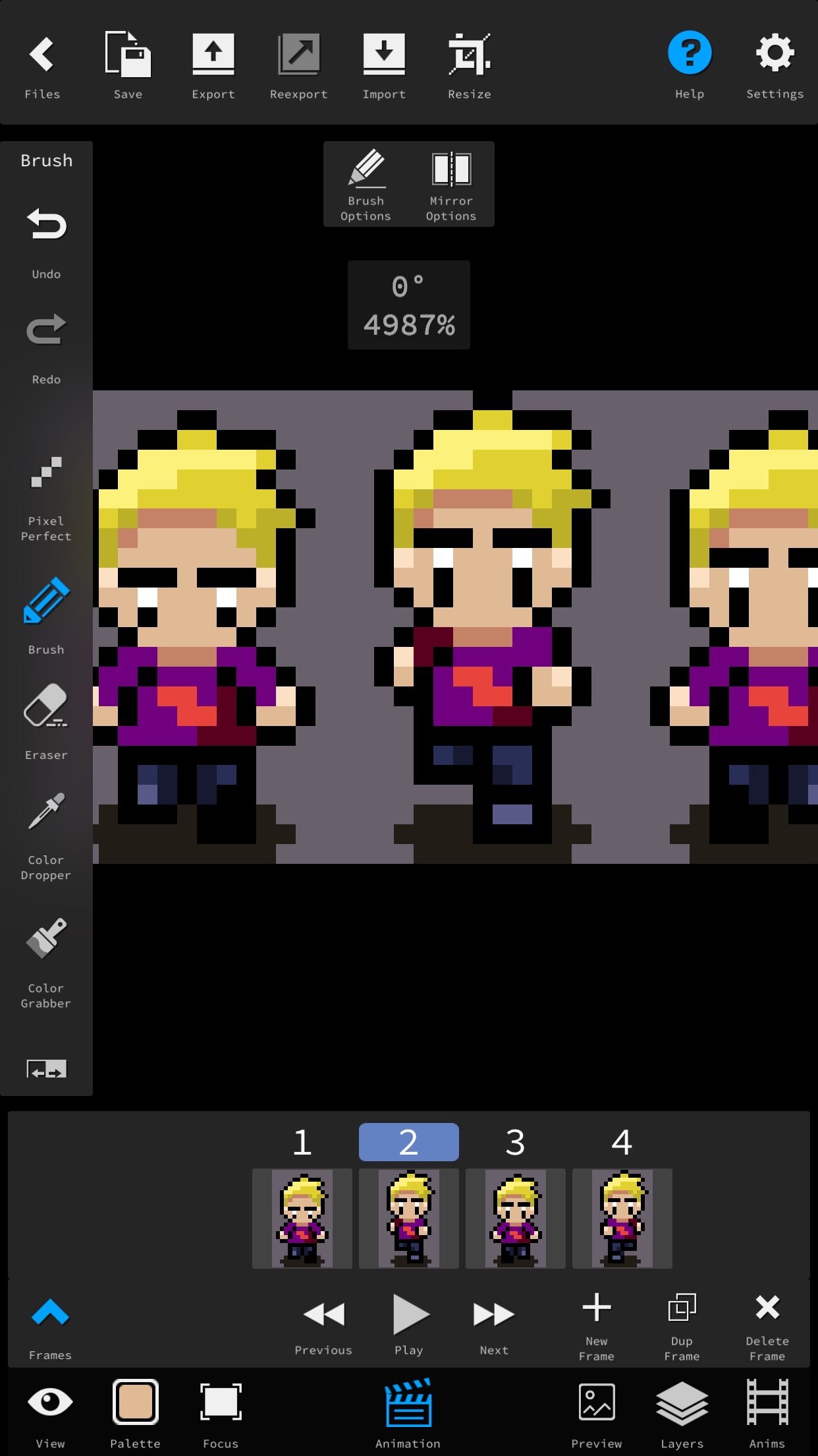 Screenshot do app Pixie Studio - Pixel Editor