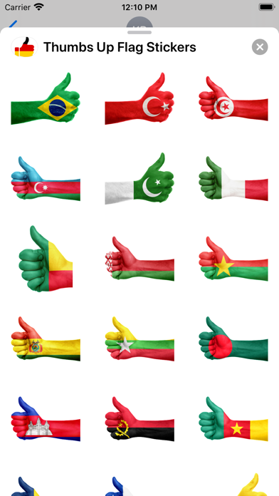 Thumbs Up Flag Stickers screenshot 3
