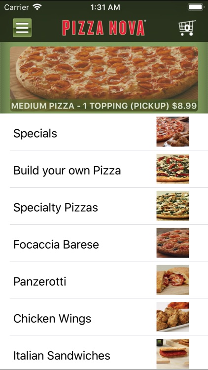 Pizza nova store deals