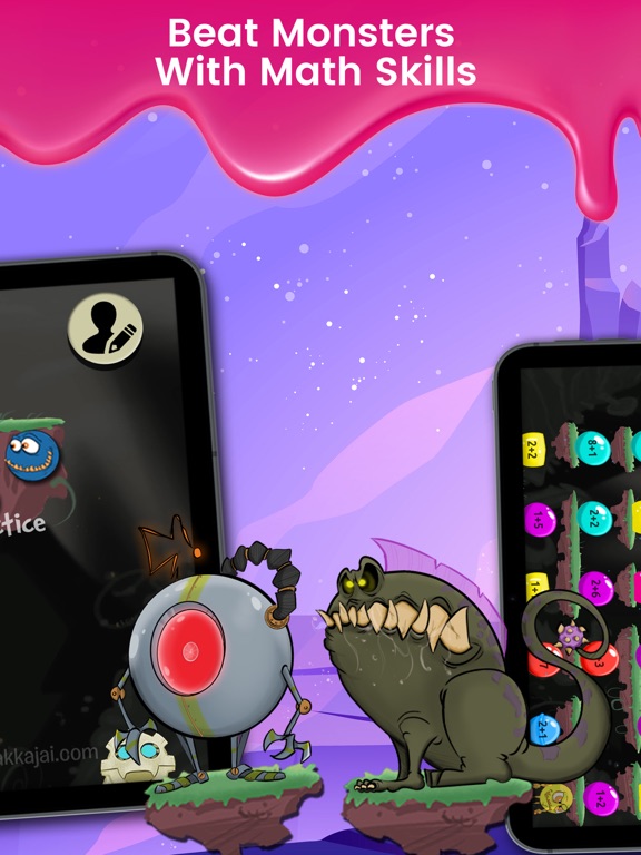 Monster Math. Free Fun Games for elementary grades screenshot