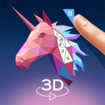 LowPoly 3D Art: Paint by Numbe