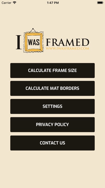 iWasFramed Matting Calculator