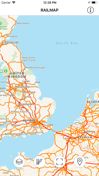 Railmap for Open Railway Map Screenshots