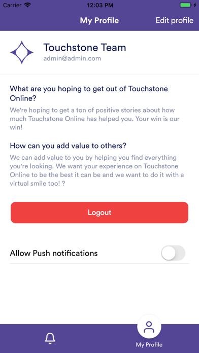 Touchstone Online screenshot 3