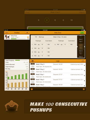 Pushups Coach for iPad - náhled