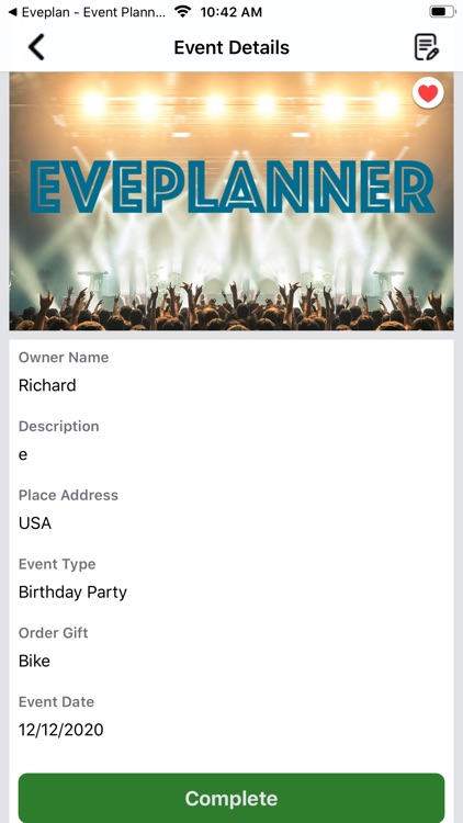 Eveplanner - Event Planner App screenshot-4