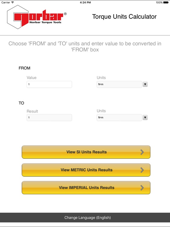 Torque Unit Calculator