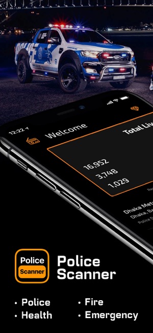 Police Scanner App, live radio