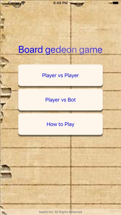 Board gedeon game