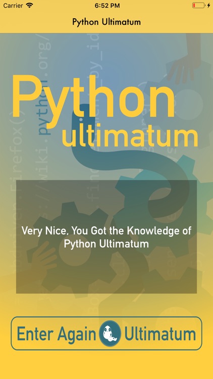 PythonUltimatum screenshot-5