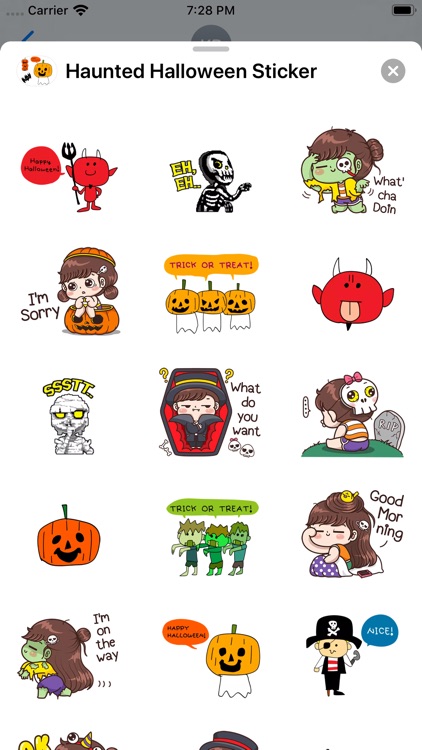 Haunted Halloween Sticker screenshot-5