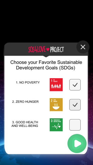 How to cancel & delete SOS4Love Goes to Space - SDGs from iphone & ipad 2