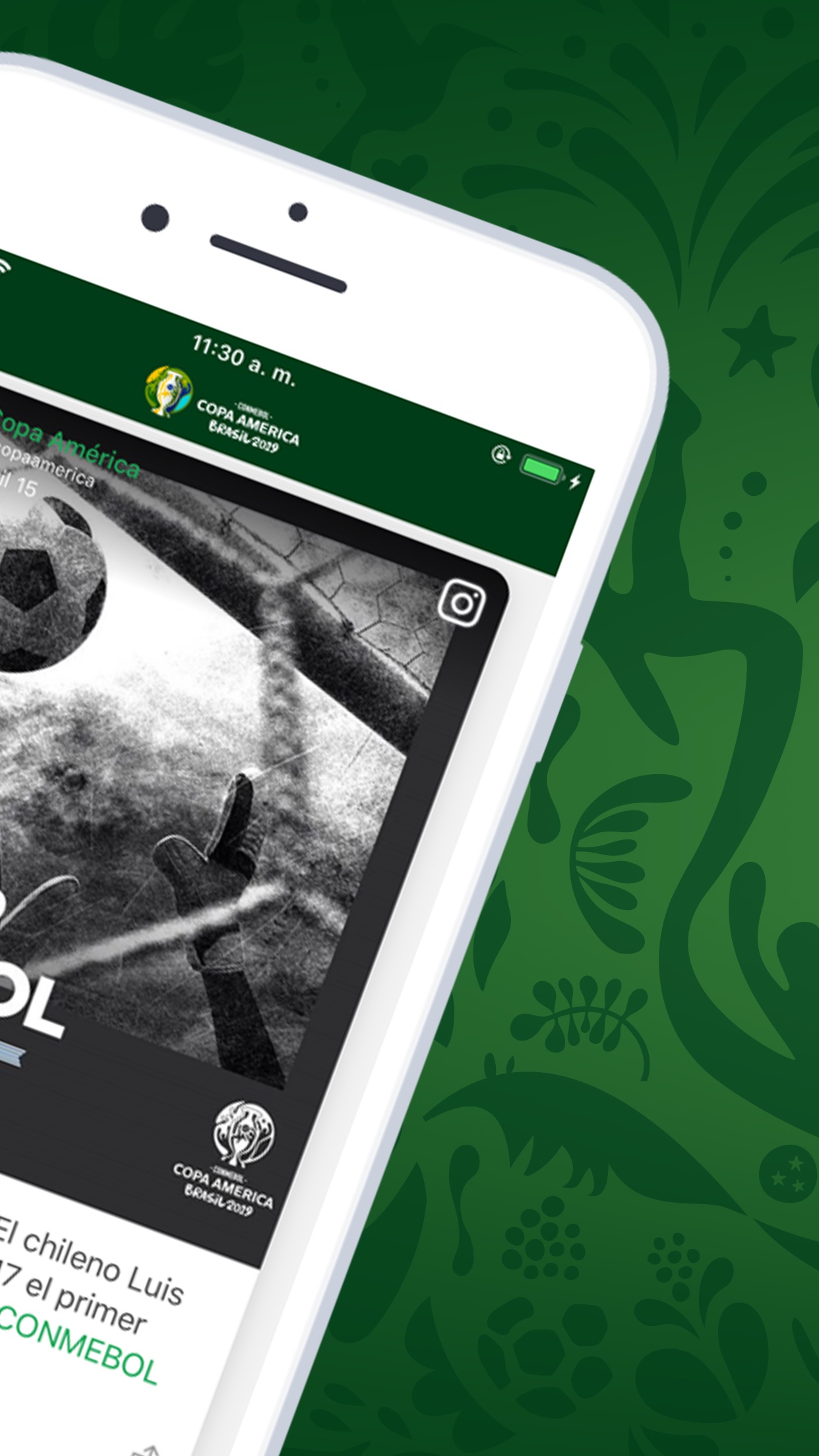 Screenshot do app Copa América Oficial