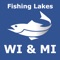 Best lakes for fishing in the Michigan & Wisconsin States combined