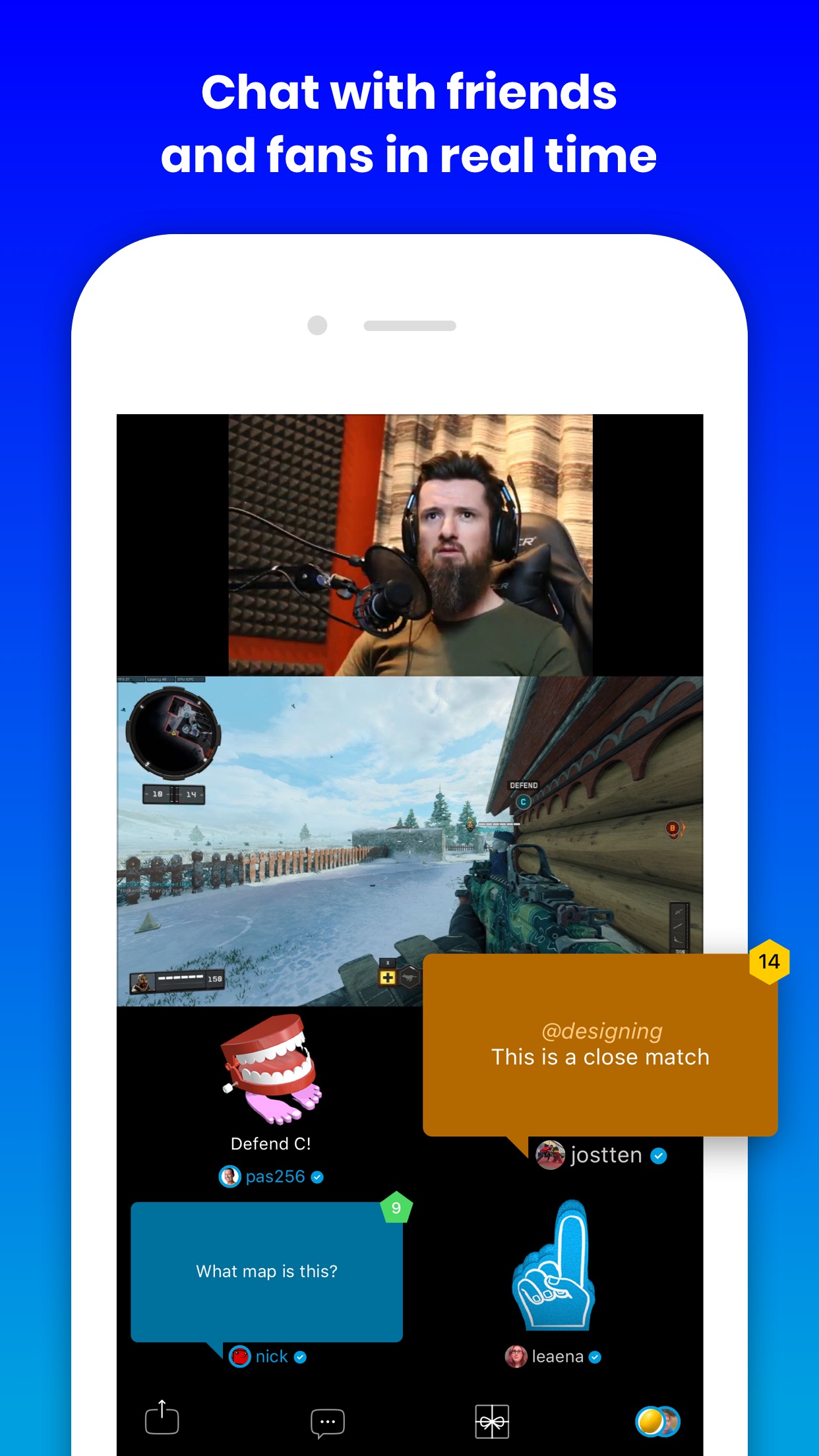 Screenshot do app Caffeine: Live Streaming