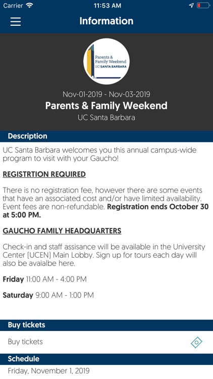 UC Santa Barbara Events