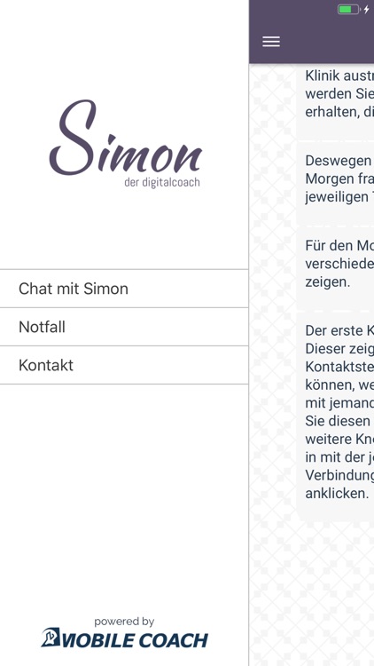 SIMON MobileCoach Client screenshot-3