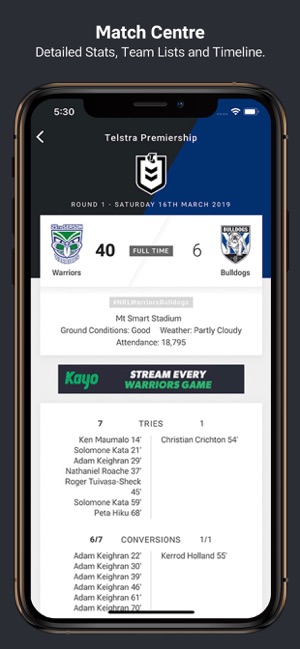 New Zealand Warriors(圖2)-速報App