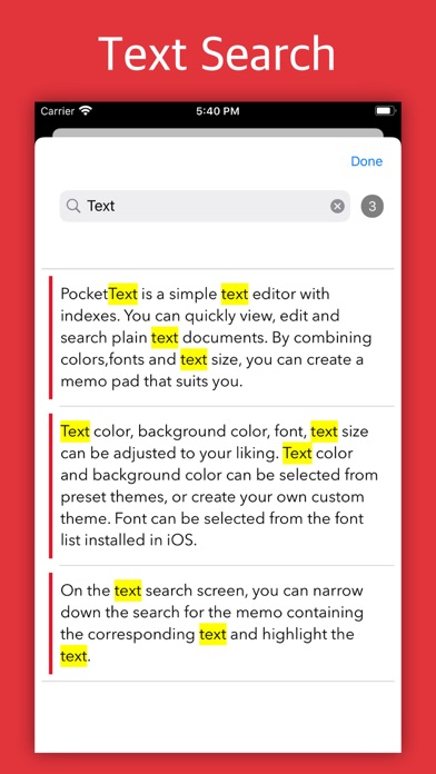 PocketText - Indexed Notes screenshot 4